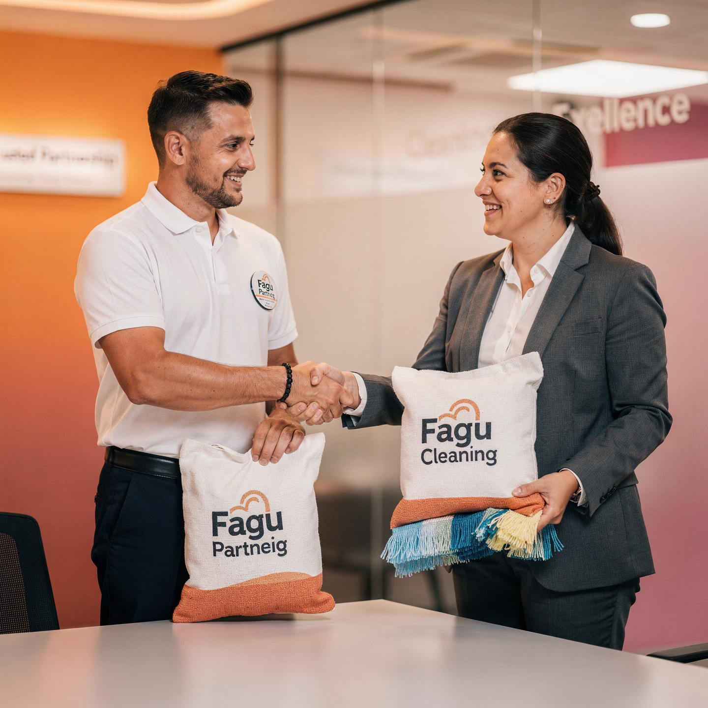 Fagu Cleaning Bag com panos limpos